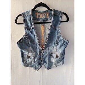 True Beauty Women's  Vest Vintage denim Size 11/12